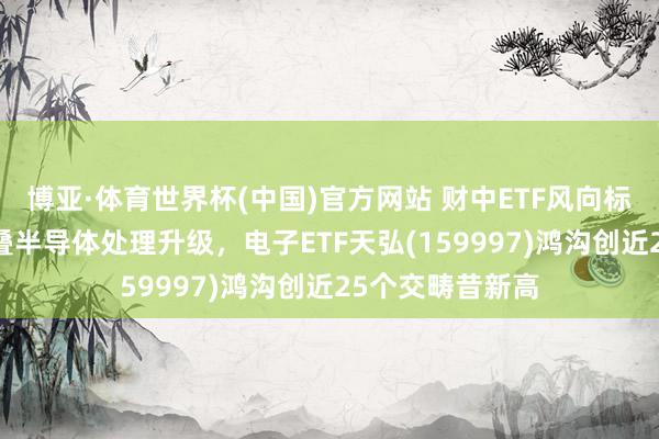 博亚·体育世界杯(中国)官方网站 财中ETF风向标|HBM打破重叠半导体处理升级,电子ETF天弘(159997)鸿沟创近25个交畴昔新高