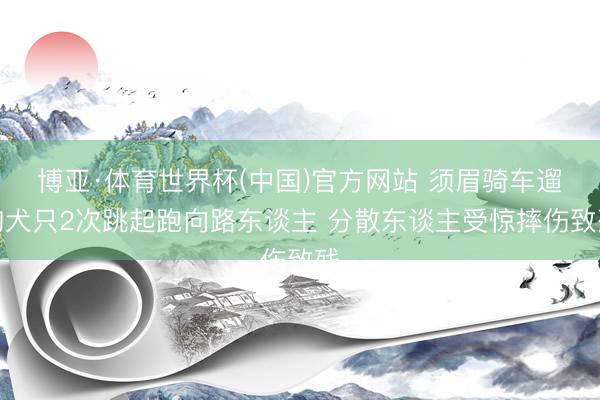 博亚·体育世界杯(中国)官方网站 须眉骑车遛狗犬只2次跳起跑向路东谈主 分散东谈主受惊摔伤致残